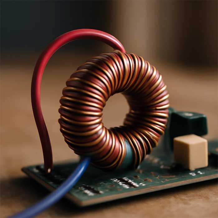 Схема синфазного дросселя на выходе импульсного источника питания